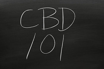 70698606 - the words "cbd 101" on a blackboard in chalk